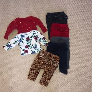 Baby girl 3-6 months old navy lot